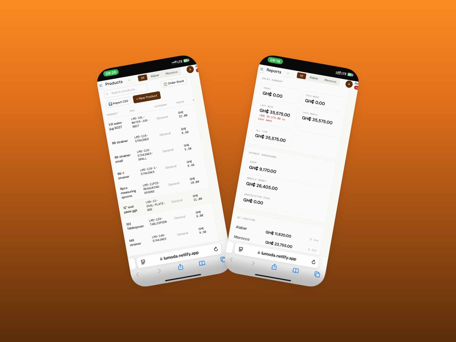 MRA Systems inventory screen preview